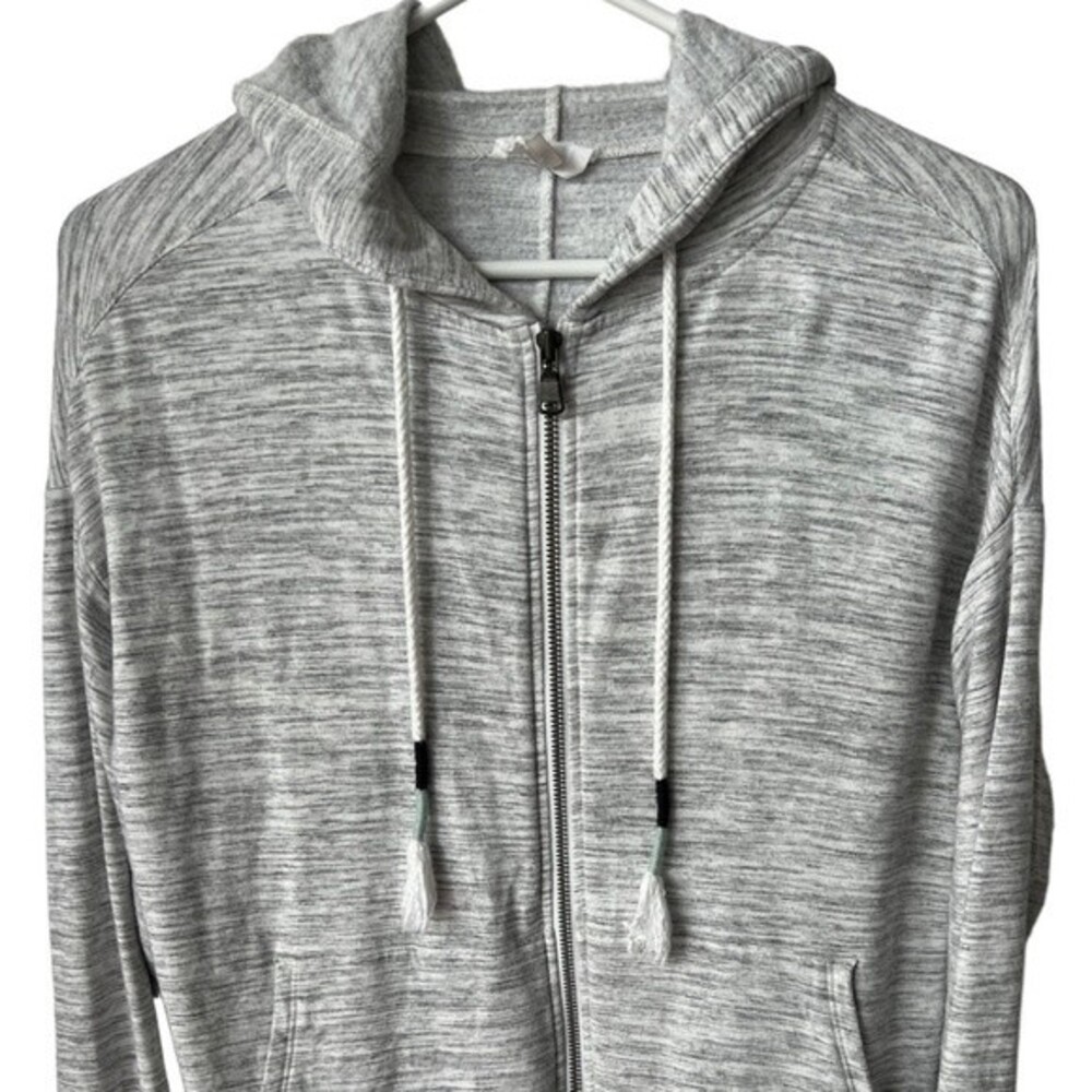 Loft Super Soft Gray Zip-Up Hoodie size XS